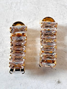 18k Gold Filled CZ Baguette Earrings - Made X Hudson