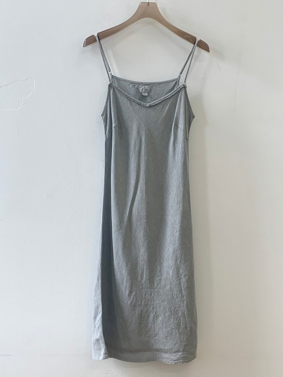 Grey Linen Slip Dress - Made X Hudson