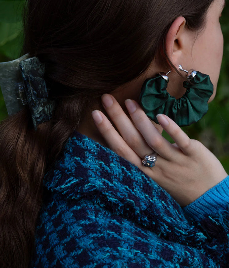 Scrunchie Hoop Earrings