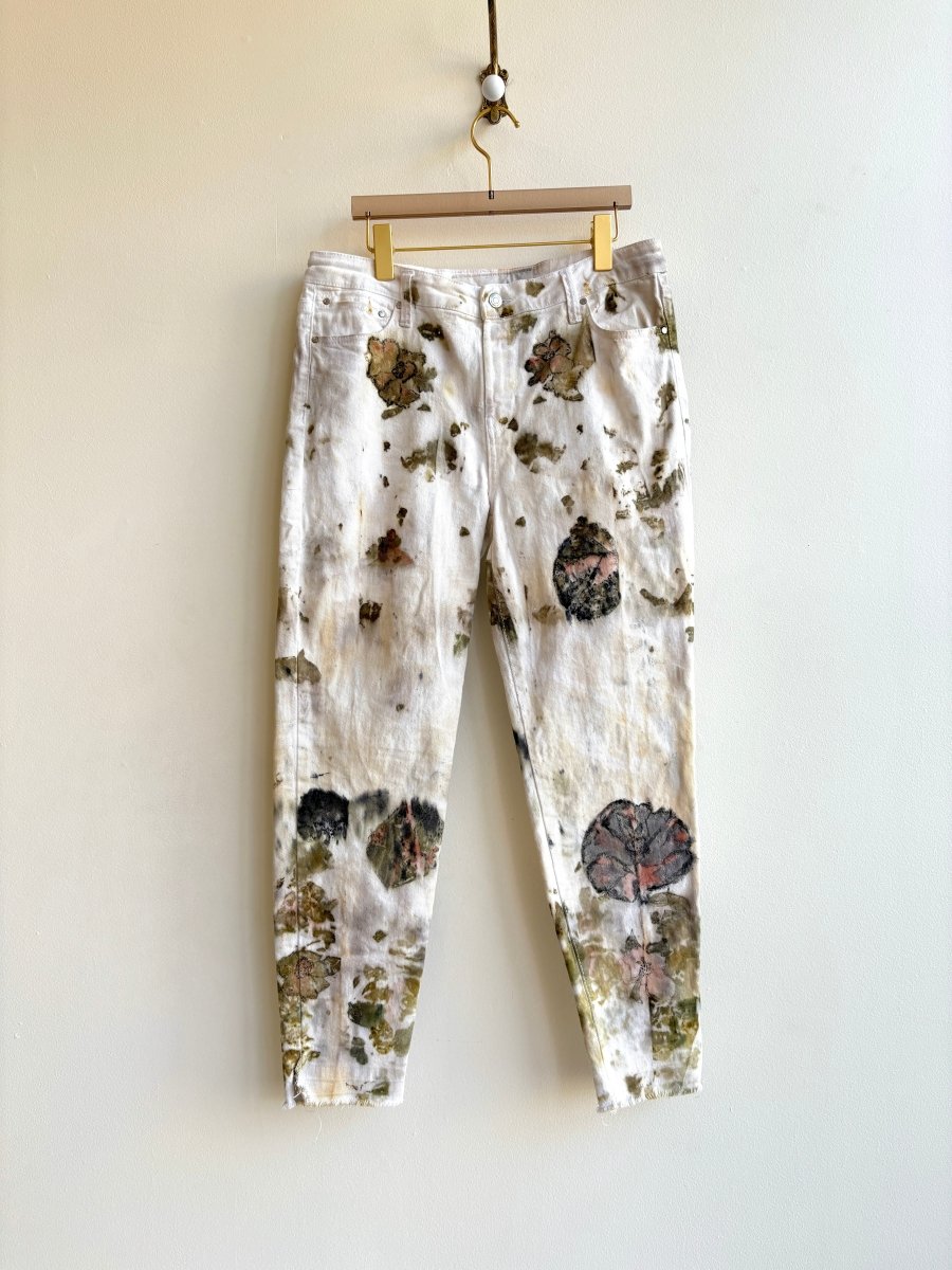 Blush & Olive Eco Printed & Hand Drawn Pants (Reworked) - Made X Hudson