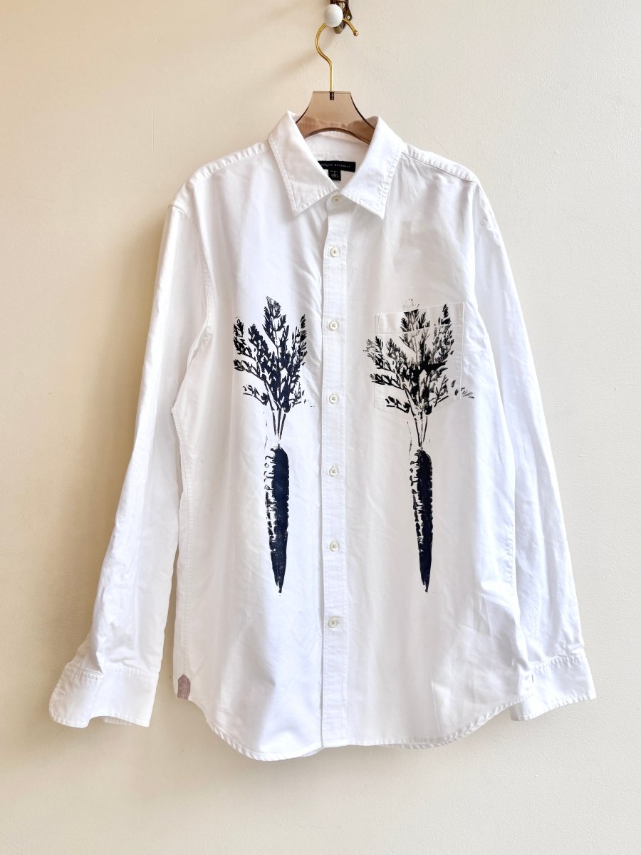 “Cindy” Carrot Print Shirt (Reworked) - Made X Hudson