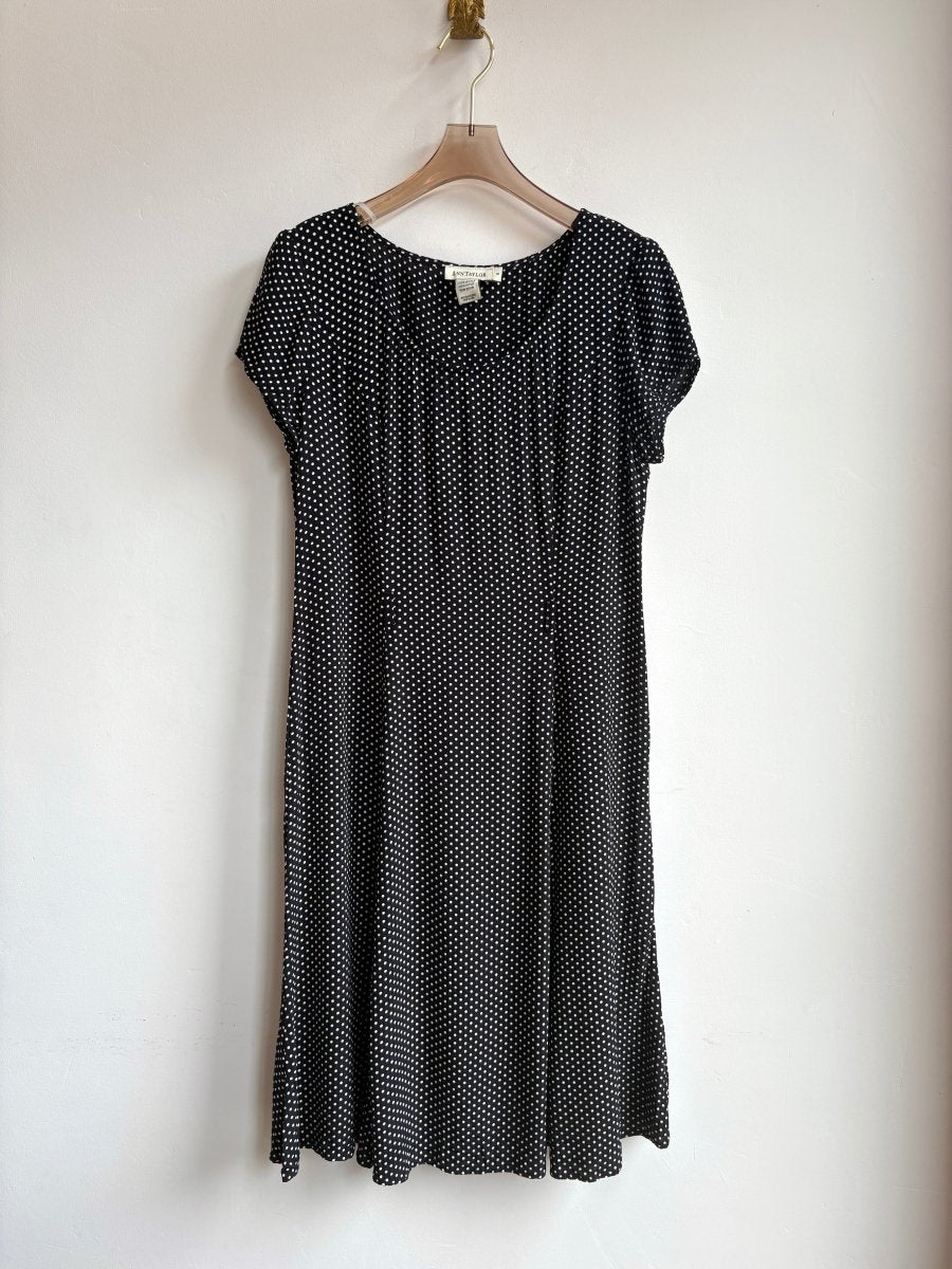 Ann Taylor | Black & White Polkadot Mini Dress (Vintage) - Made X Hudson