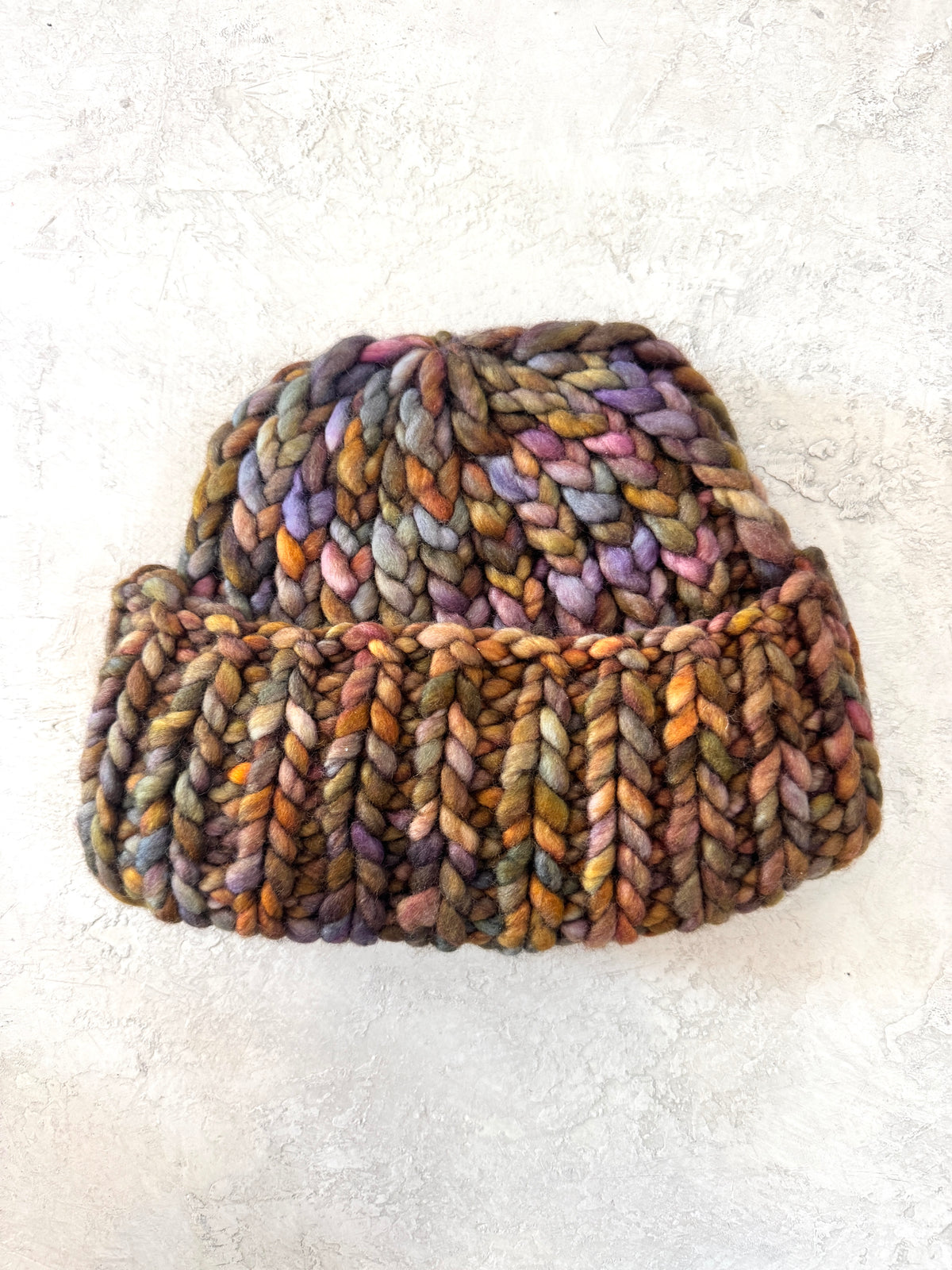 Variegated Roving Wool Hat - Made X Hudson