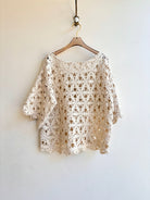 Ivory Lace 3/4 Sleeve Box Top - Made X Hudson