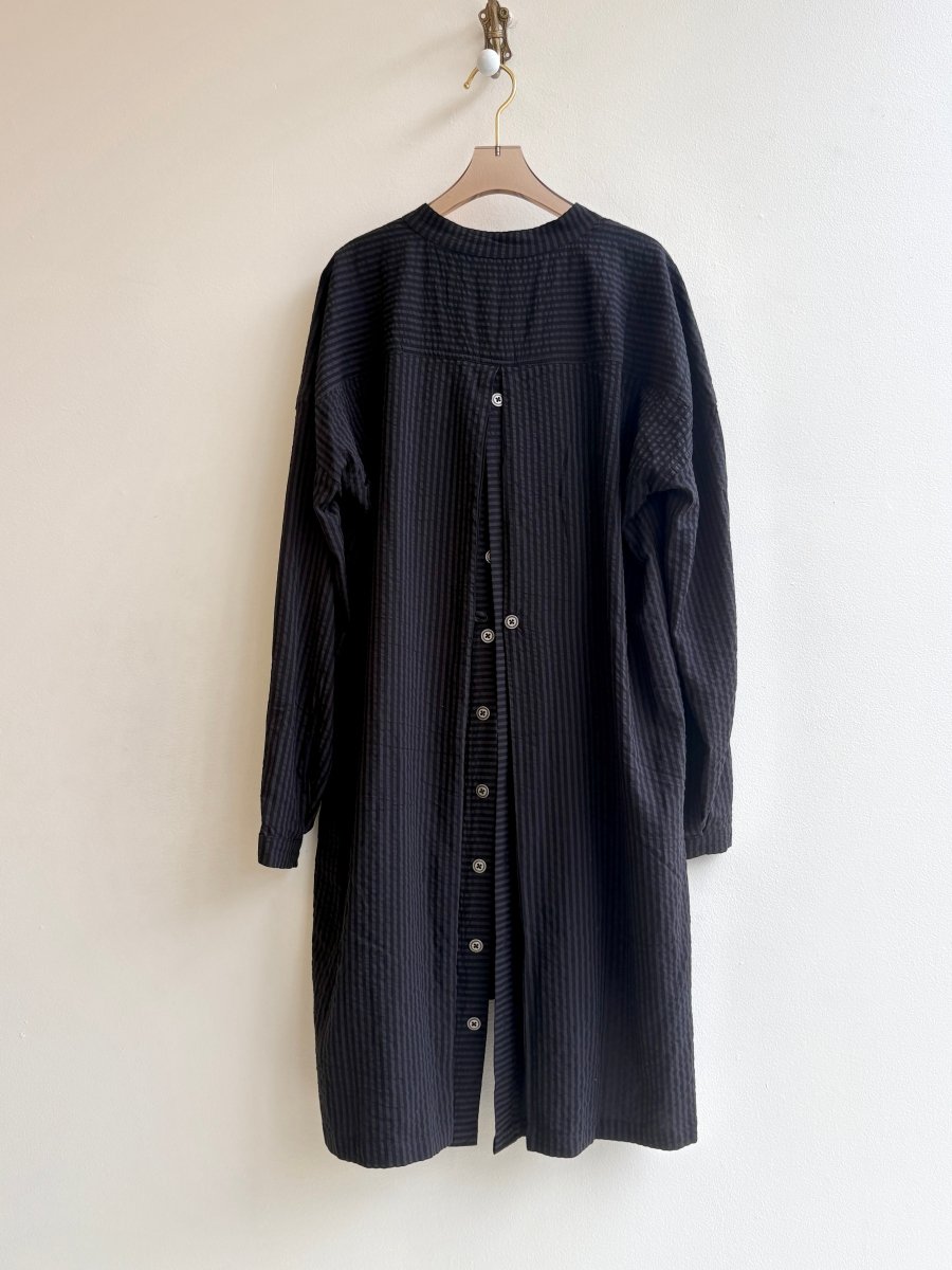 Mark Baigent | Black and Grey Tunic Button Down (Vintage) - Made X Hudson