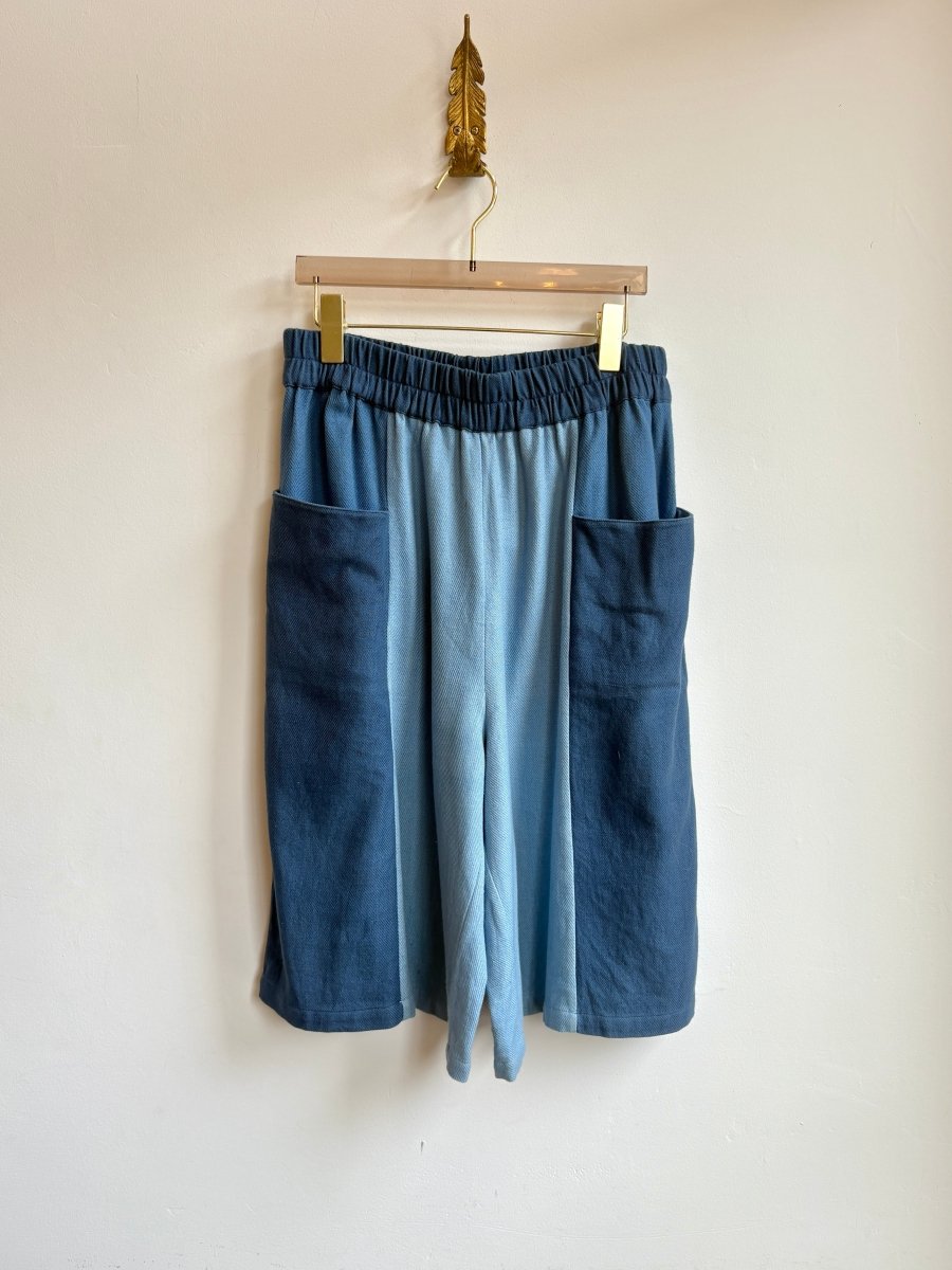 Nyan Shorts in Multi Shade Indigo - Made X Hudson