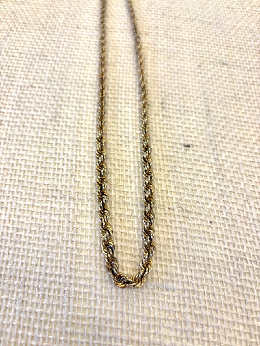 Gold Twist Rope Chain (Vintage) - Made X Hudson