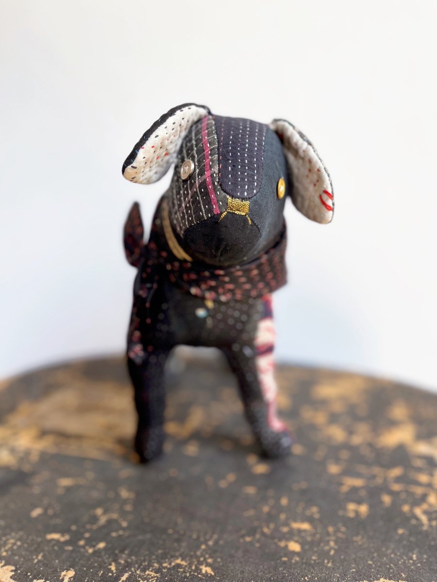 Kantha Darby Dog Cotton Art Doll | Multiple Colors - Made X Hudson