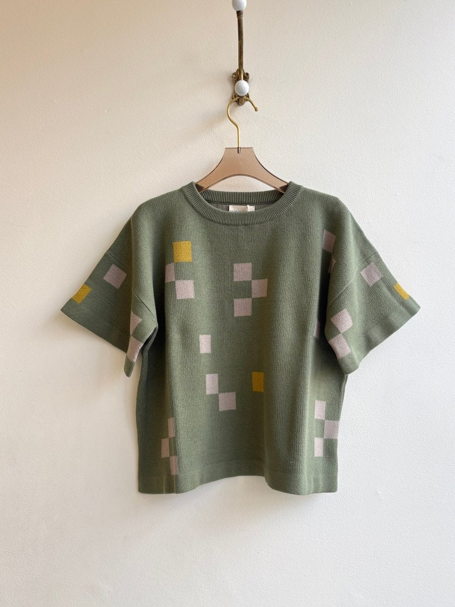 Albers Short Sleeve Sweater Tee Olivine - Made X Hudson