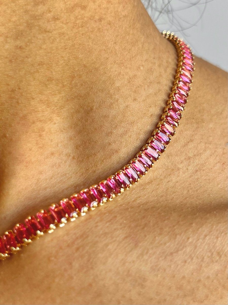 Cubic Zirconia (CZ) Tennis Necklace (Multiple Styles) - Made X Hudson