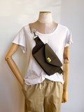 Cross - Body Bag in Moss Hemp - Cotton Canvas w/ Nylon Strap - Made X Hudson
