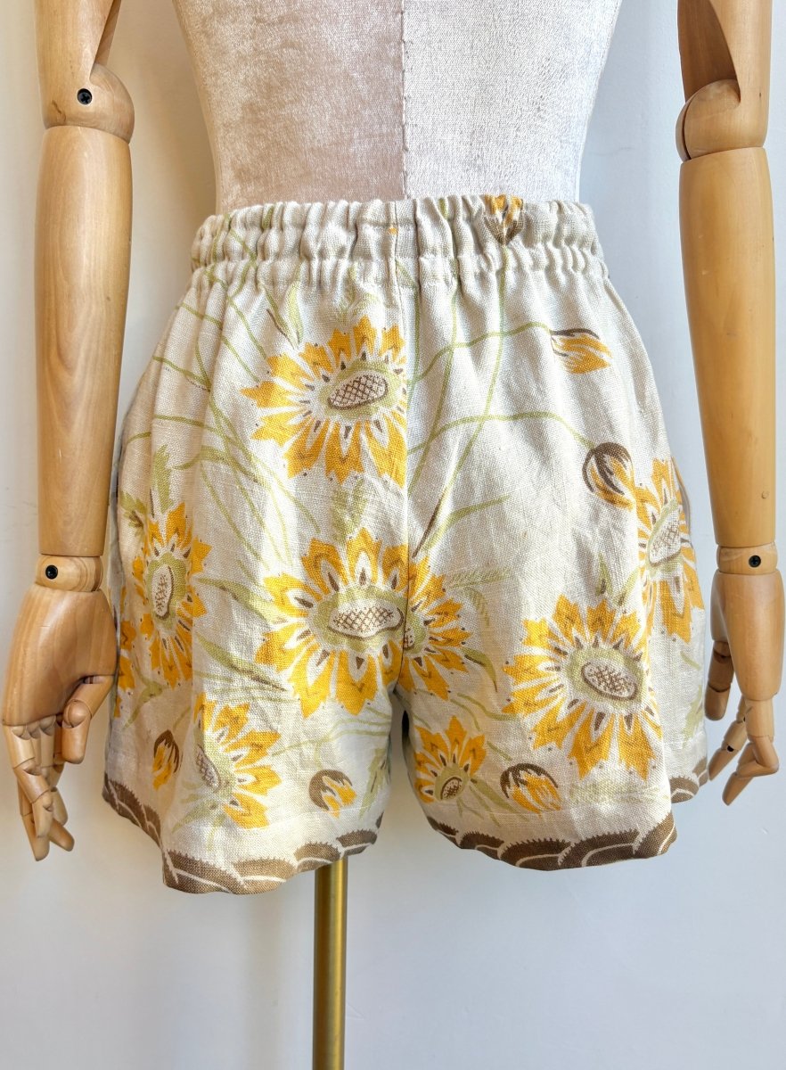 Sunflower Khaki Linen Town Shorts - Made X Hudson