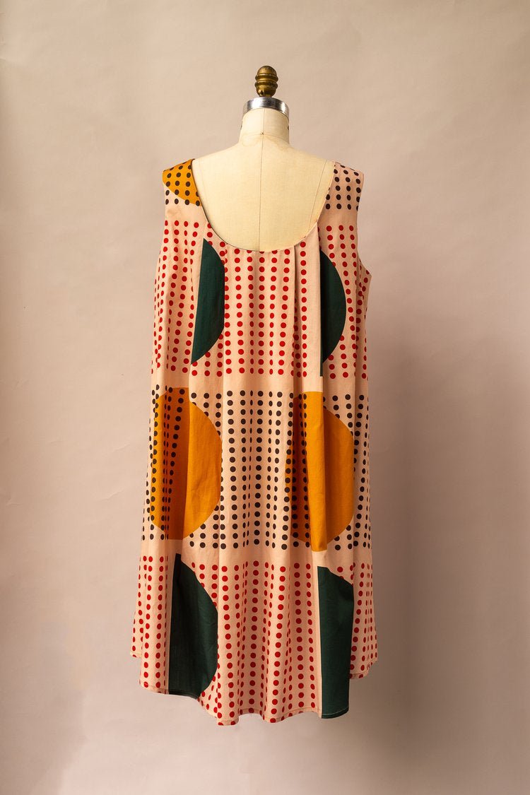 Sunrise Print Watteau Dress - Made X Hudson