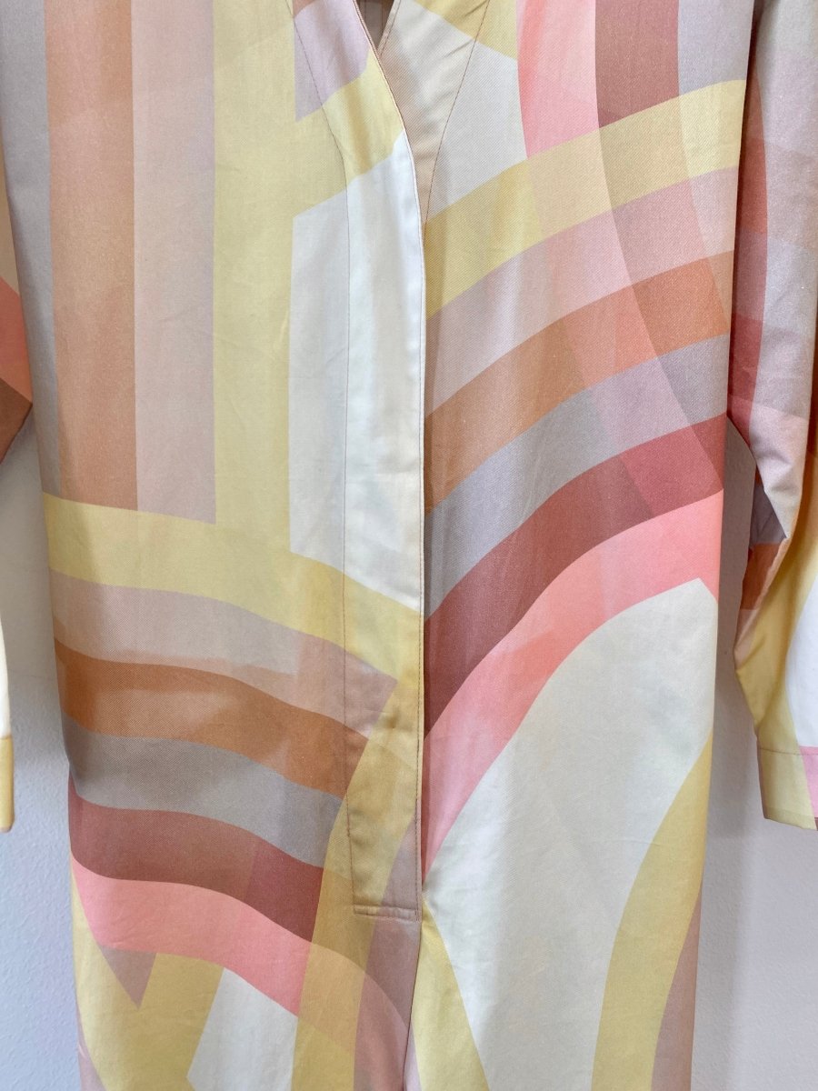 Pink Striped Jumpsuit w/ Tie Back - Made X Hudson