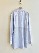 Two - Tone Blue & White Stripe and Grid Button Down (Reworked) - Made X Hudson