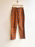 Carrot and Cobalt Ikat Lounge Pant (Vintage) - Made X Hudson