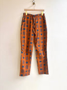 Carrot and Cobalt Ikat Lounge Pant (Vintage) - Made X Hudson