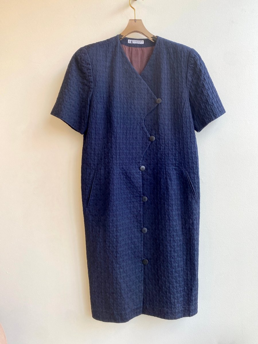 Lanvin Paris | Zig - Zag Button Down Short Sleeve Coat (Vintage) - Made X Hudson