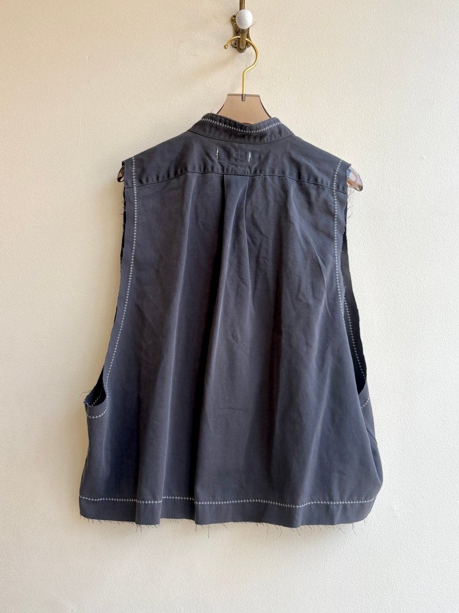 The Valley Shirt Sleeveless Grey Tank (Reworked) - Made X Hudson