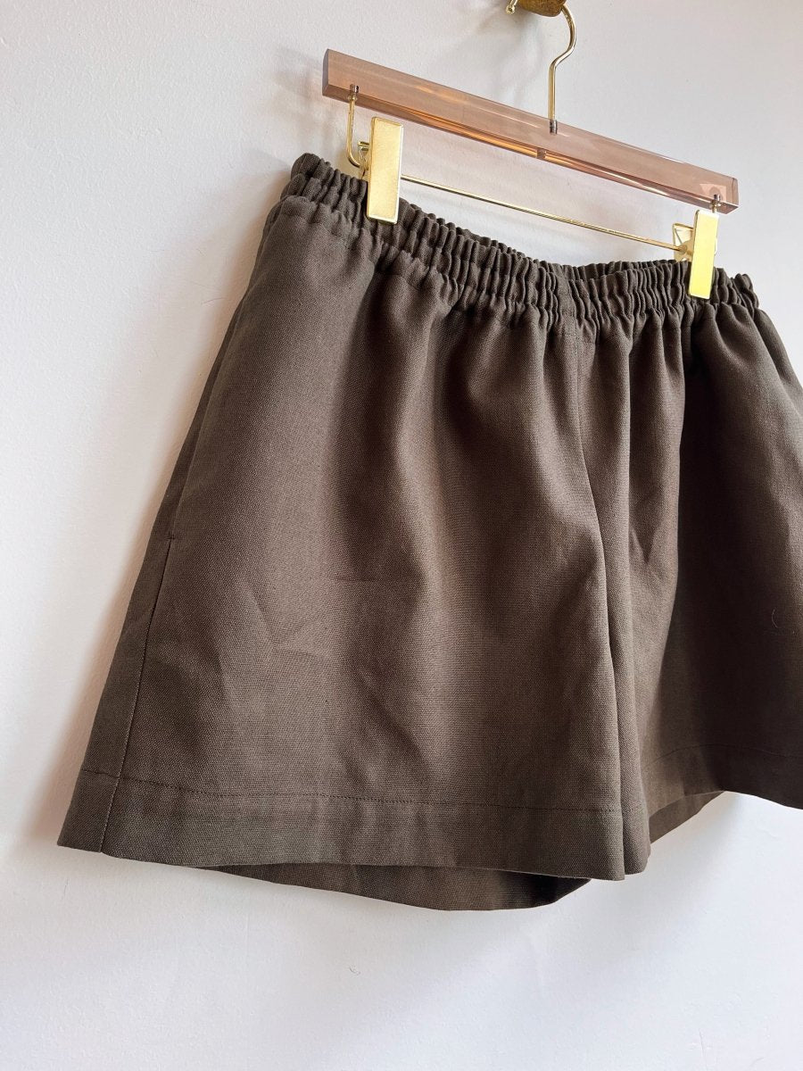 Moss Hemp Cotton Canvas Town Shorts - Made X Hudson