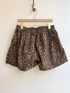 Leopard Print Cotton Canvas Shorts (Vintage) - Made X Hudson