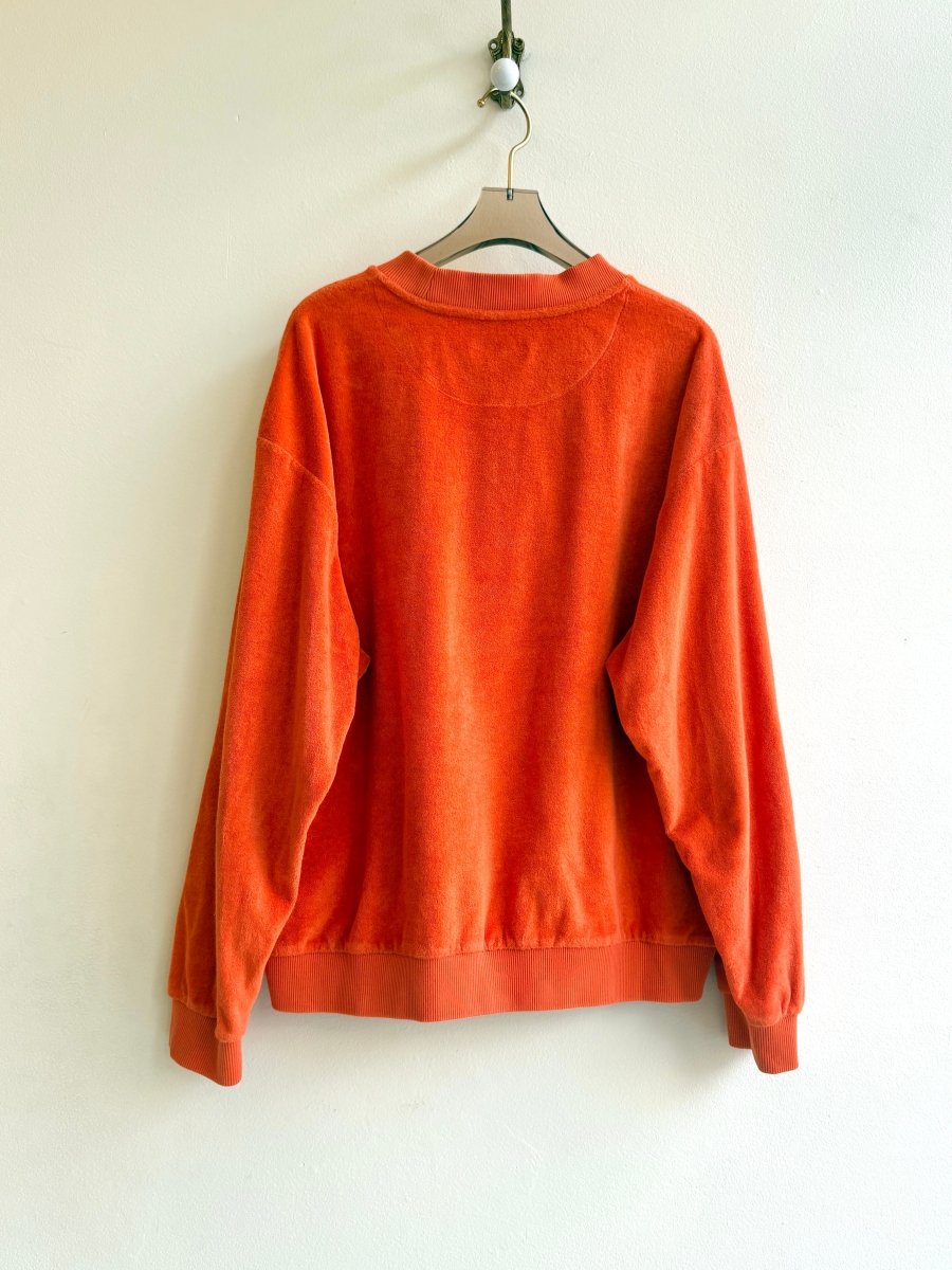 Burberry | Orange Terry Cloth Rainbow Embroidered Sweatshirt (Vintage) - Made X Hudson