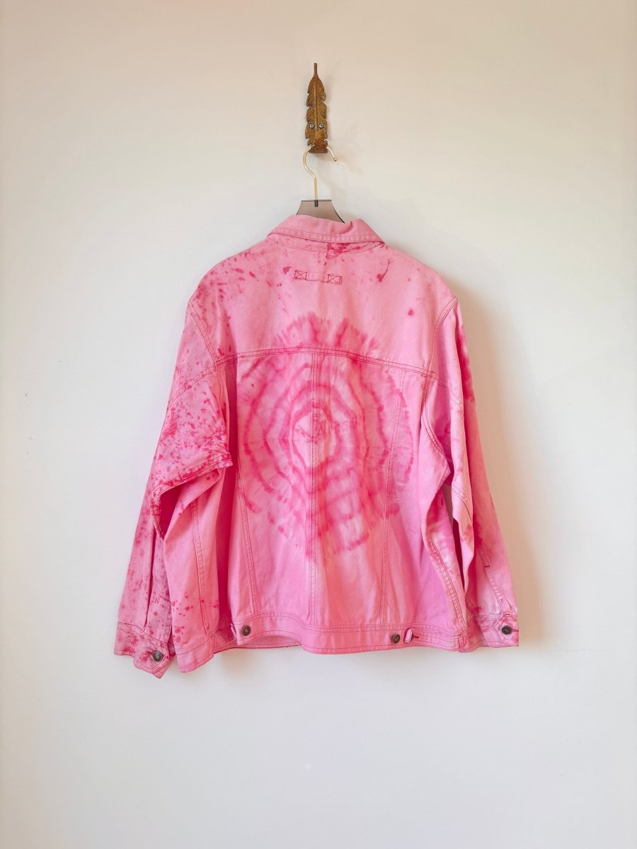 "Blossom" Distressed Denim Jacket (Reworked) - Made X Hudson