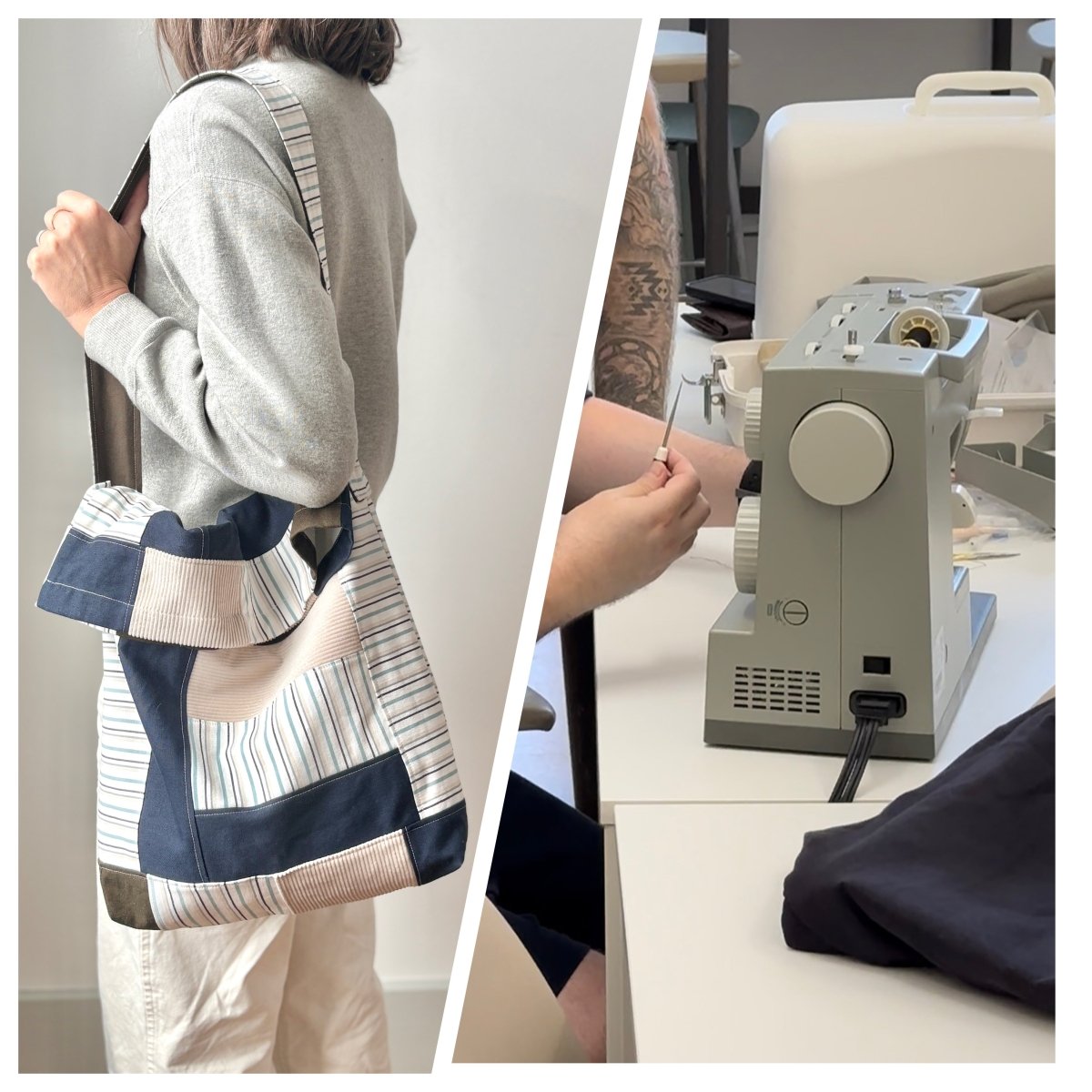 Intro to Sewing: Patchwork Satchel Class - Made X Hudson