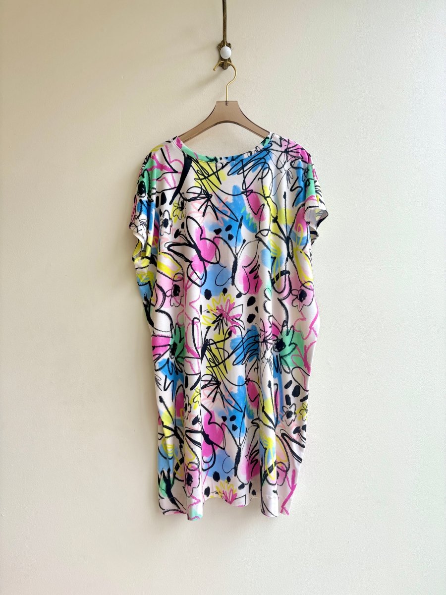 Electric Butterfly Boxy Tunic - Made X Hudson