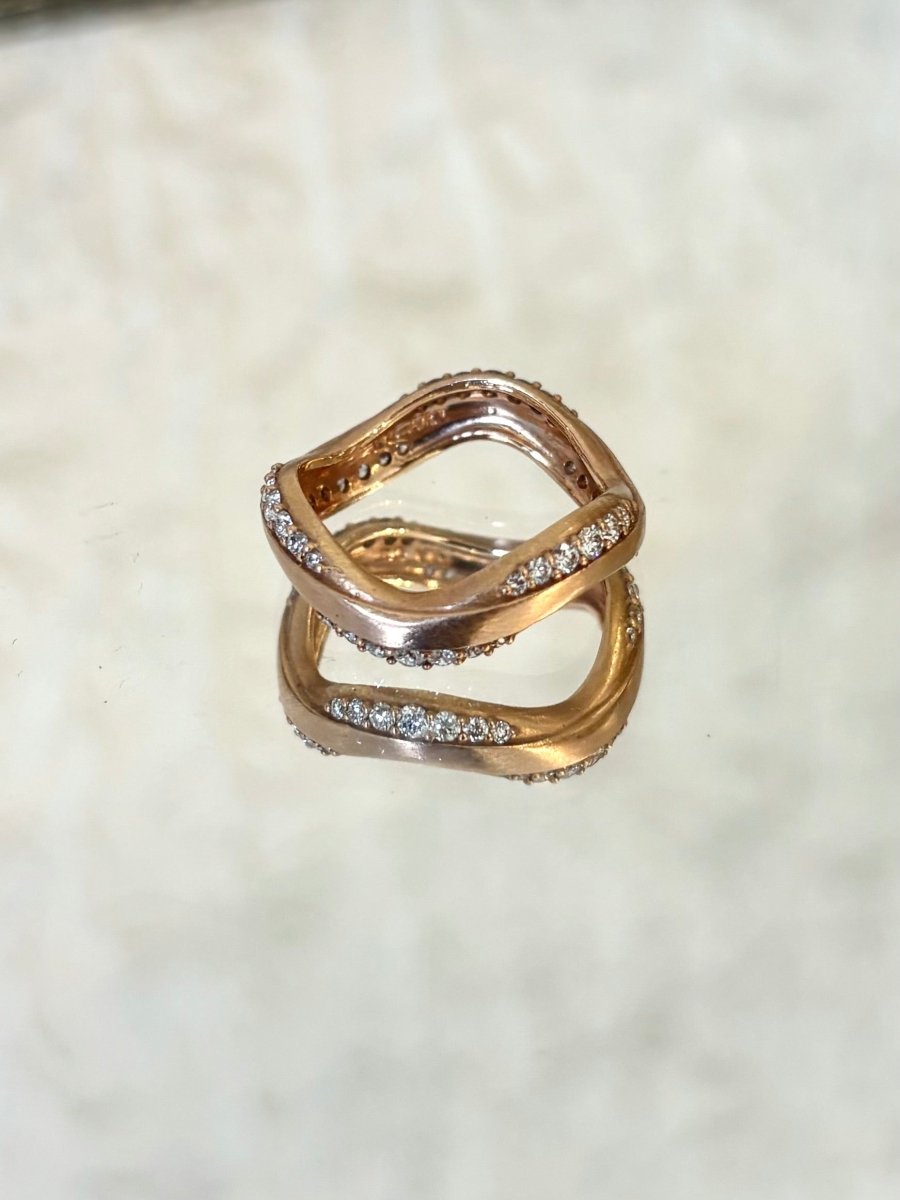Wave 18K Gold Ring w/ .5CT Diamonds - Made X Hudson