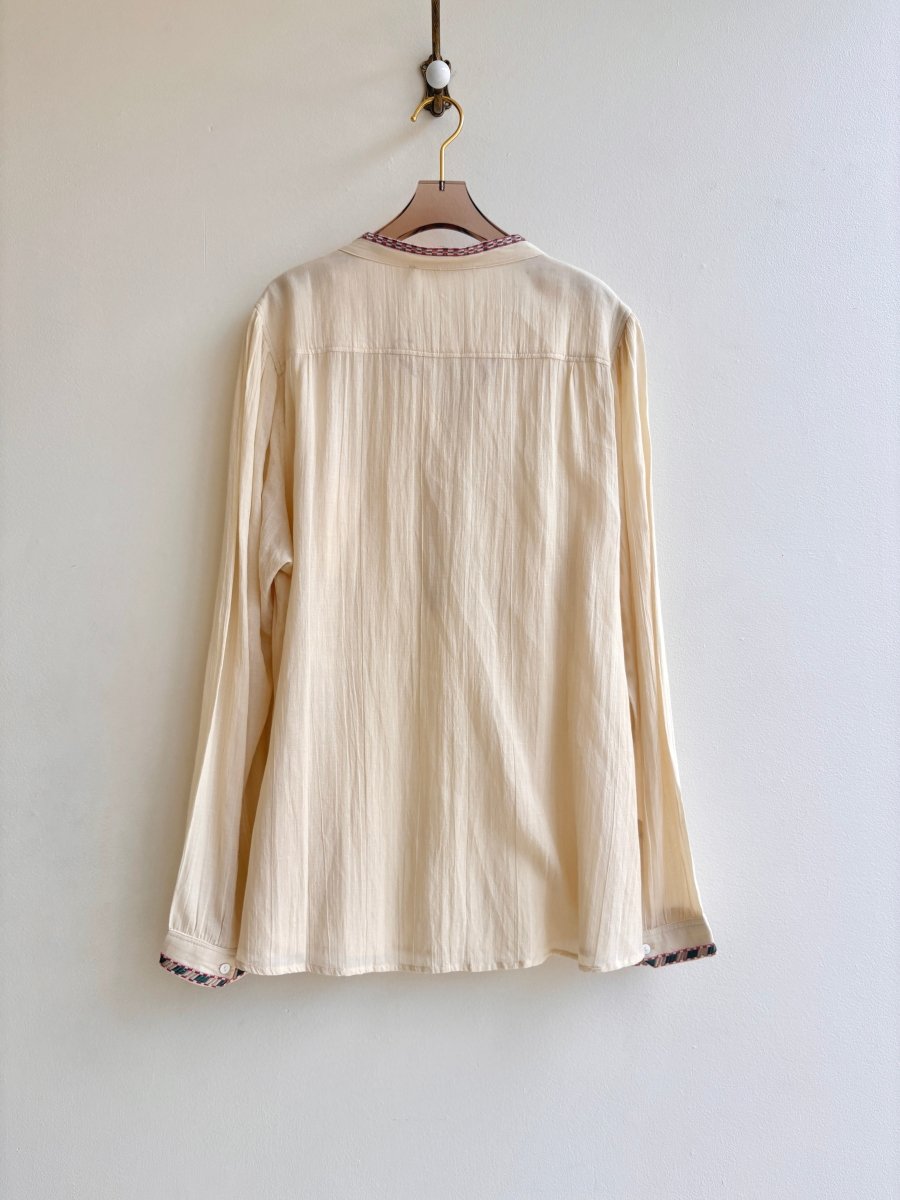 Marie Louise De Monterey | Fall Colors Embroidered Blouse (Vintage) - Made X Hudson