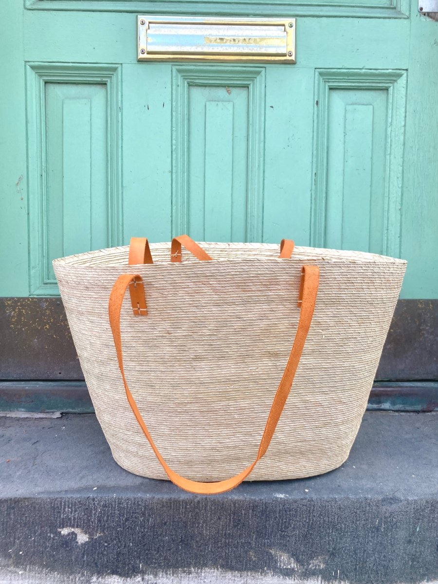 XL Riviera Tote w/ Double Handles in Natural - Made X Hudson