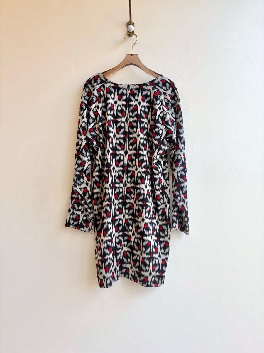 Ikat Silk Crepe Dress - Made X Hudson