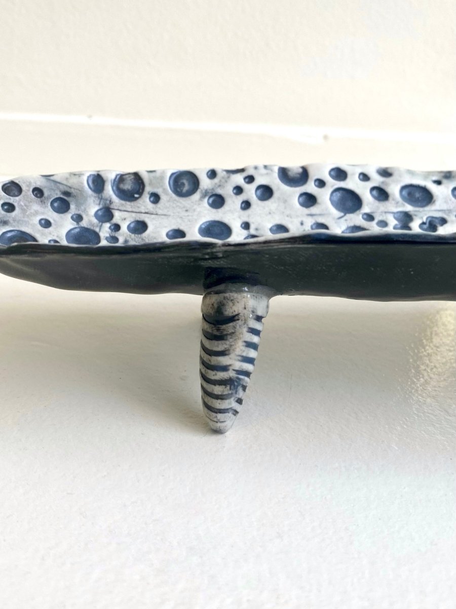 Hand Carved Spotted Tray - Made X Hudson
