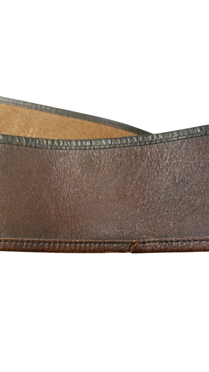 80’s Lasso Brown Leather Corset Belt (Vintage) - Made X Hudson