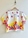 Primary Colored Fruit Basket Print | Picnic Top - Made X Hudson