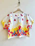Primary Colored Fruit Basket Print | Picnic Top - Made X Hudson