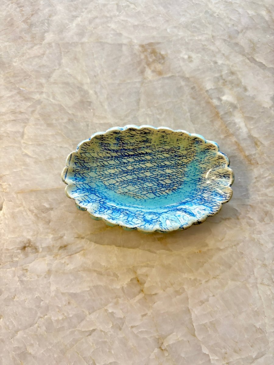 Turquoise & White Ring Holder - Made X Hudson
