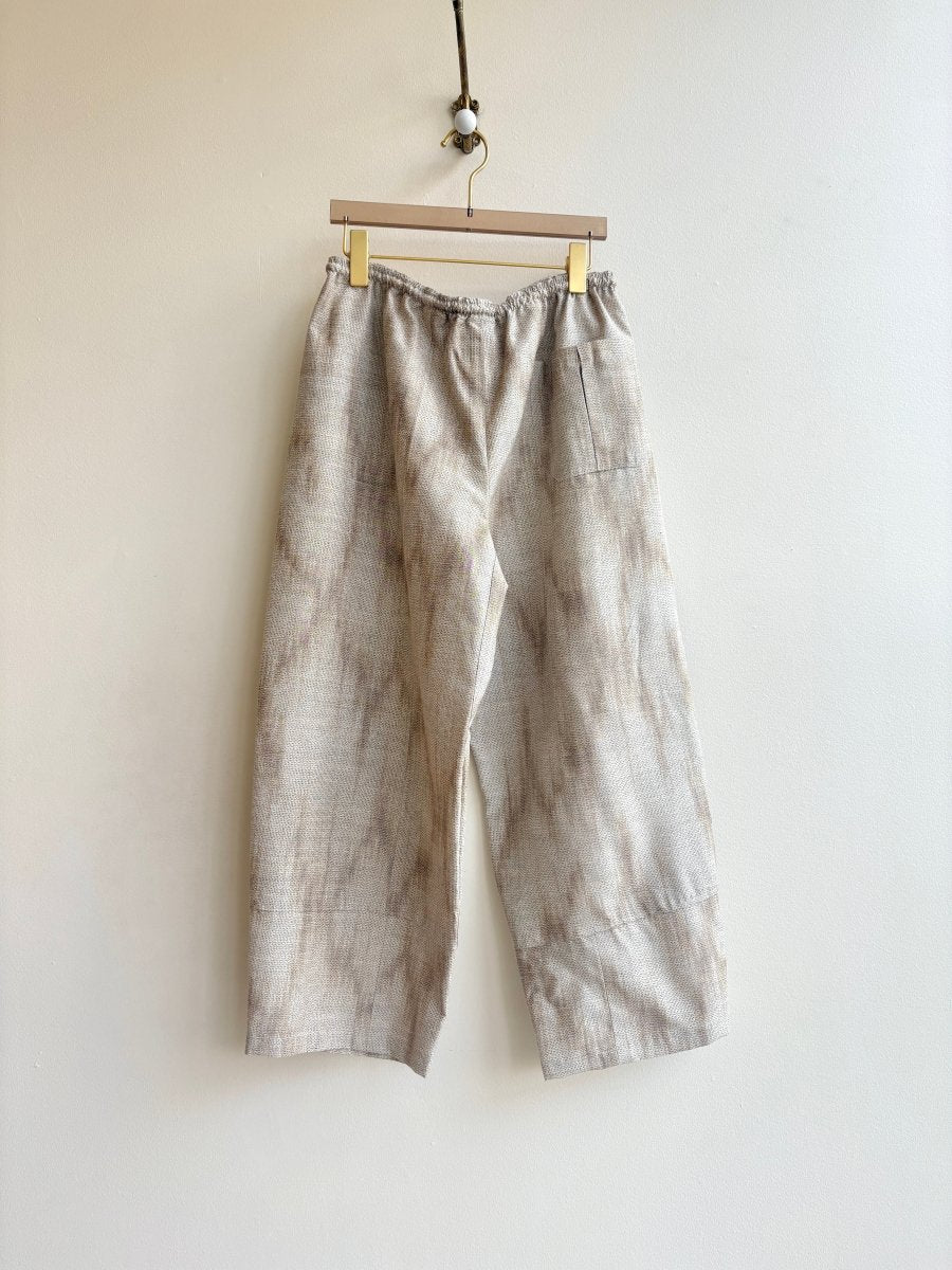 Tan & Cream Shibori Jaquard Pant - Made X Hudson