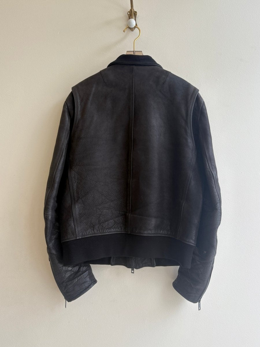 Rag & Bone | Leather Bomber Jacket (Vintage) - Made X Hudson