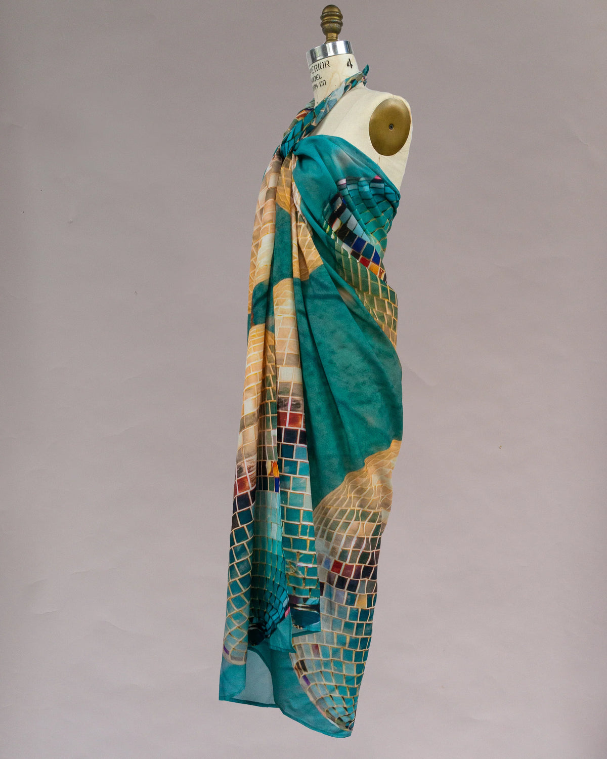 Sarong Tie Wrap Dress (Disco) - Made X Hudson