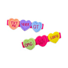 Candy Hearts Alligator Hair Clip (Set of 2) - Made X Hudson