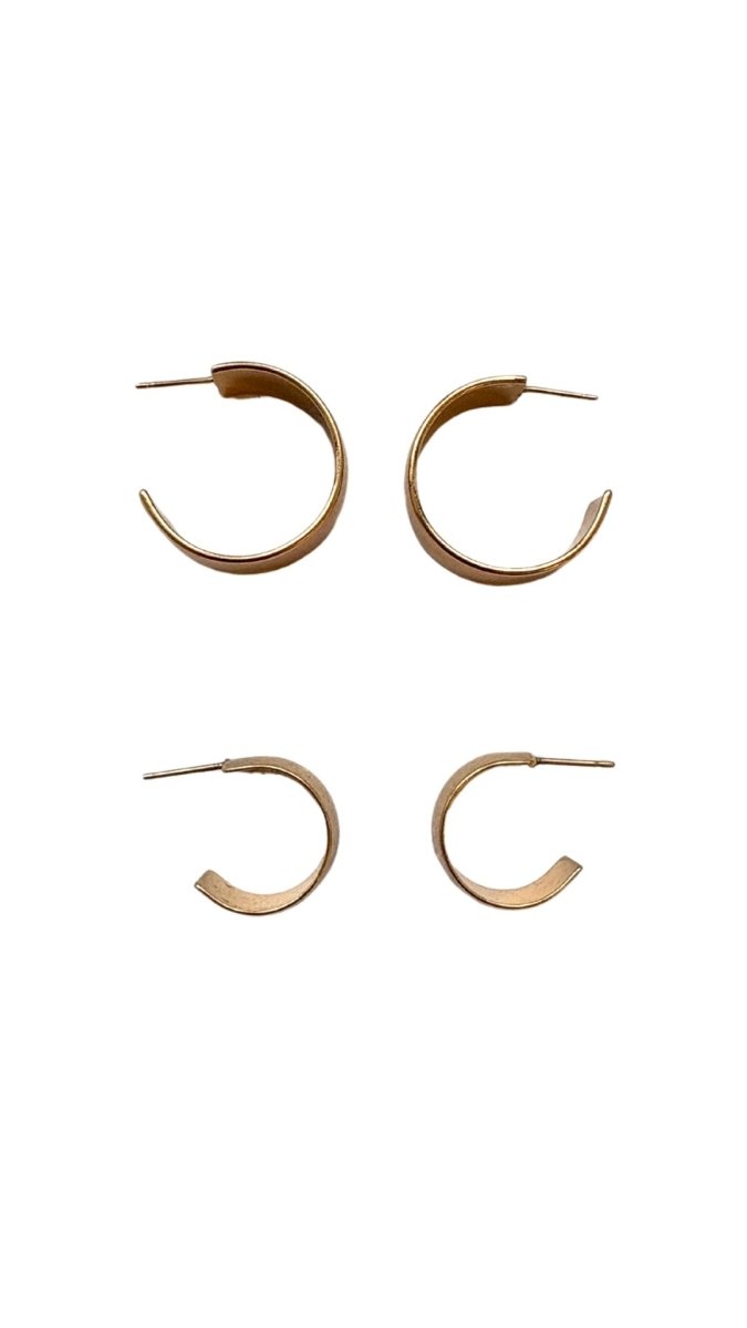 Wide Hoop Earrings (Vintage) - Made X Hudson