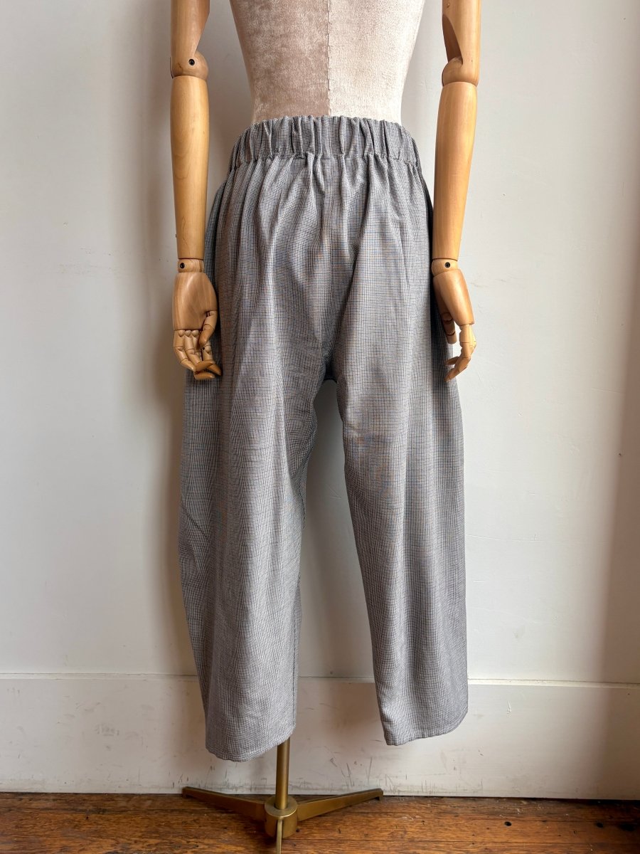 Mini Houndstooth Wool Studio Pant - Made X Hudson