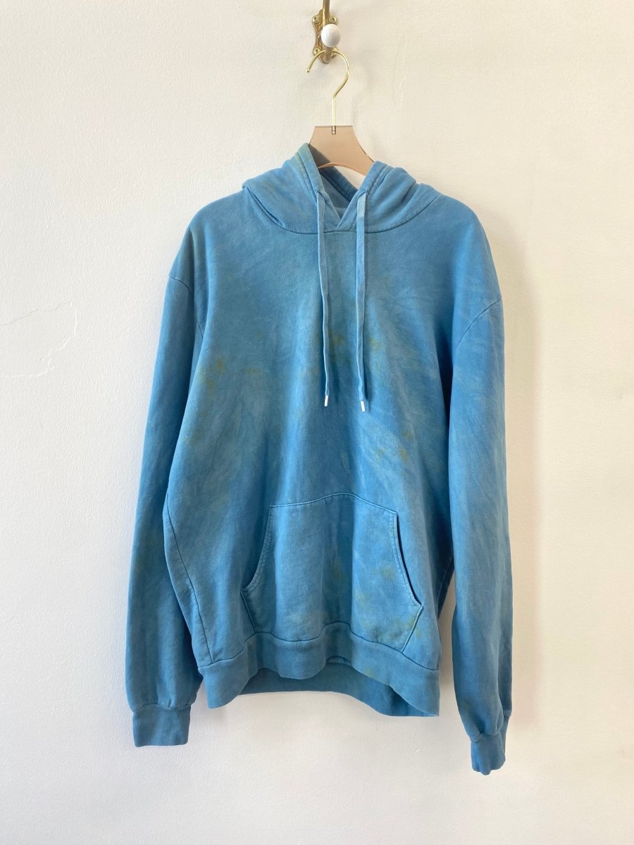 Blue & Yellow Splattered Hoodie (Reworked) - Made X Hudson