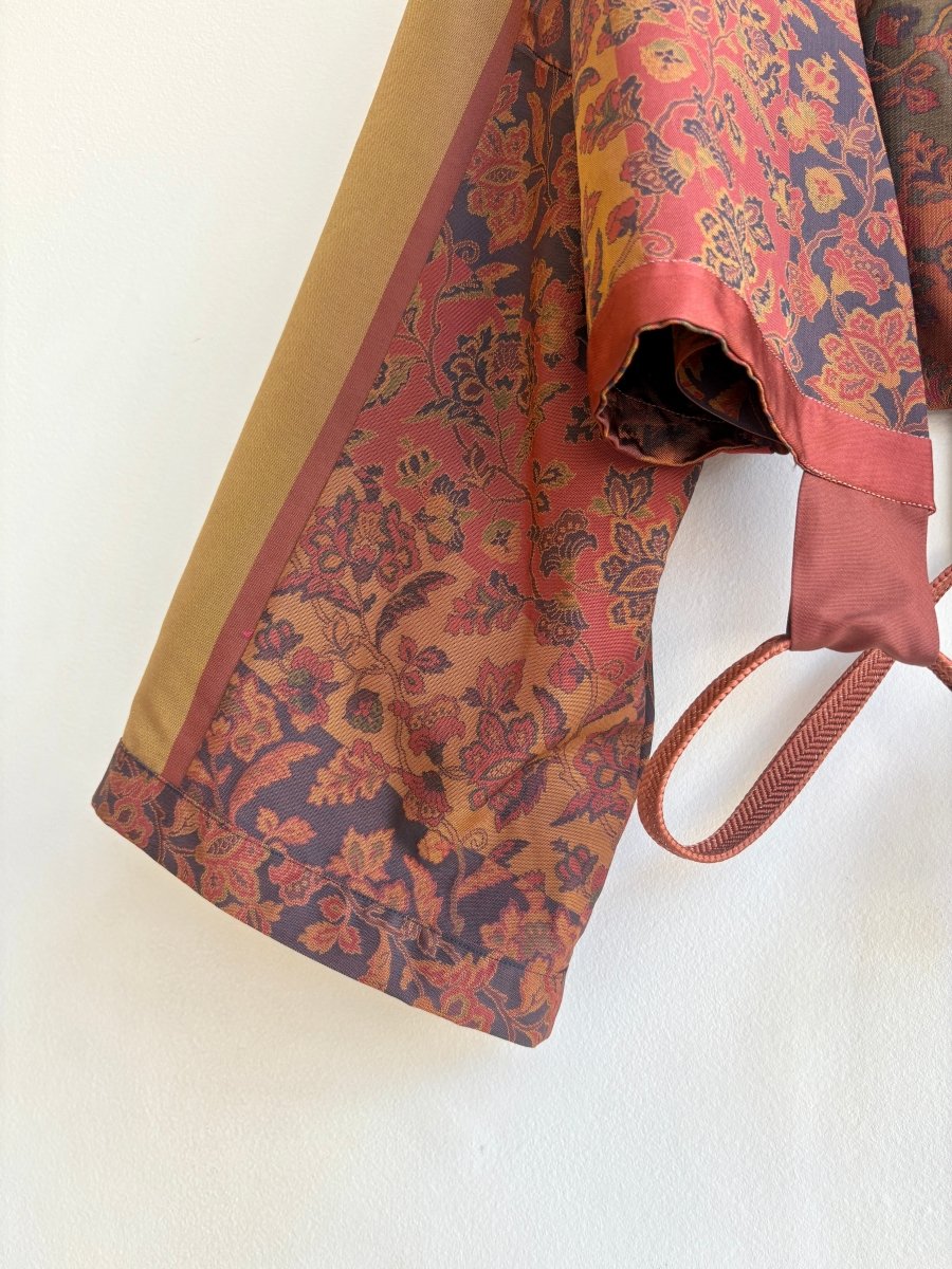 Silk Jacquard Bolero w/ Silk Obijime Tie - Made X Hudson