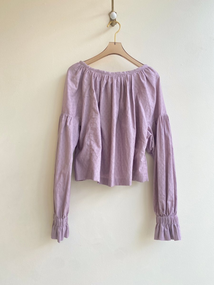 Zero Waste Lavender w/ Embroidered Detail Carpathian Top - Made X Hudson