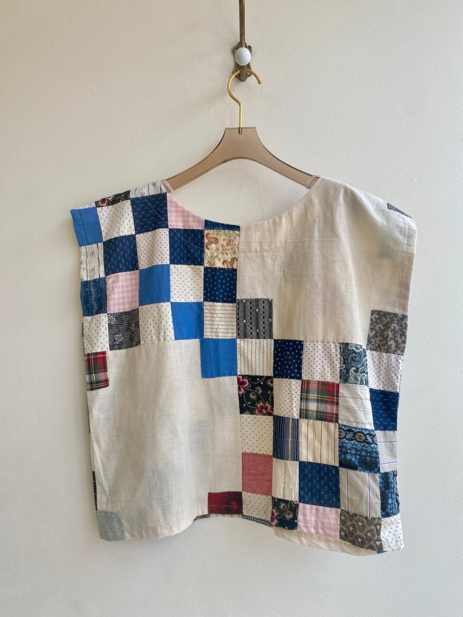 Natural & Multi Mini Square Quilt Box Top - Made X Hudson