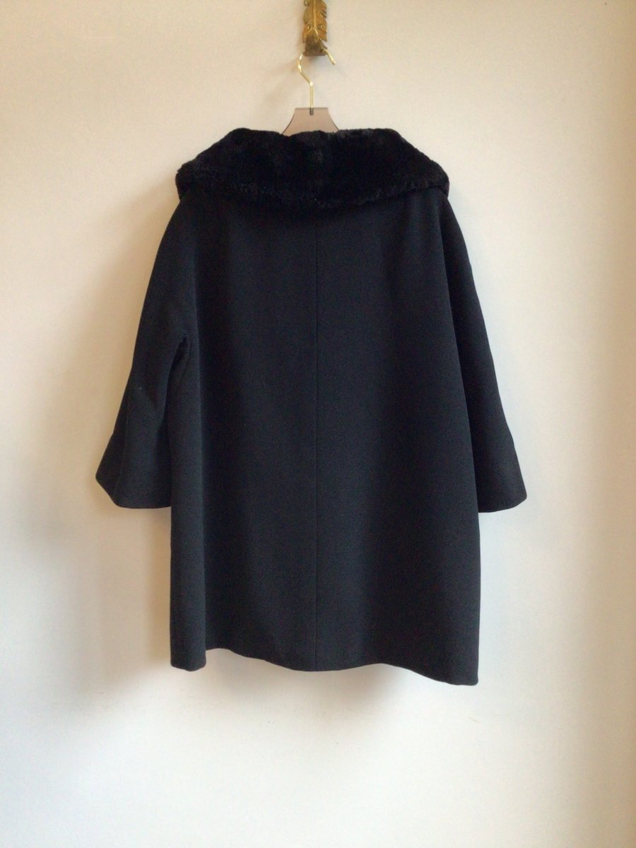 Black Wool Opera Coat (Vintage) - Made X Hudson