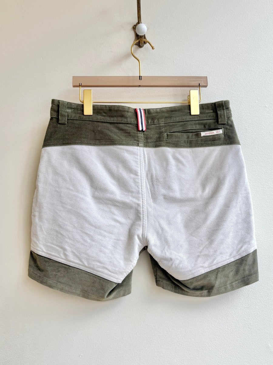 Amundsen | Fern and Cream Corduroy Shorts (Vintage) - Made X Hudson